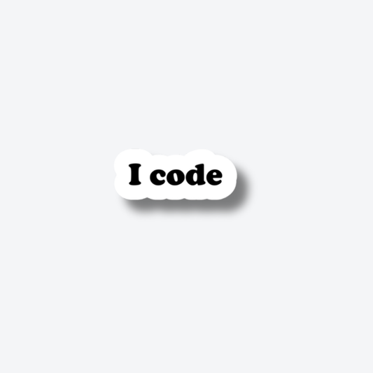 I code