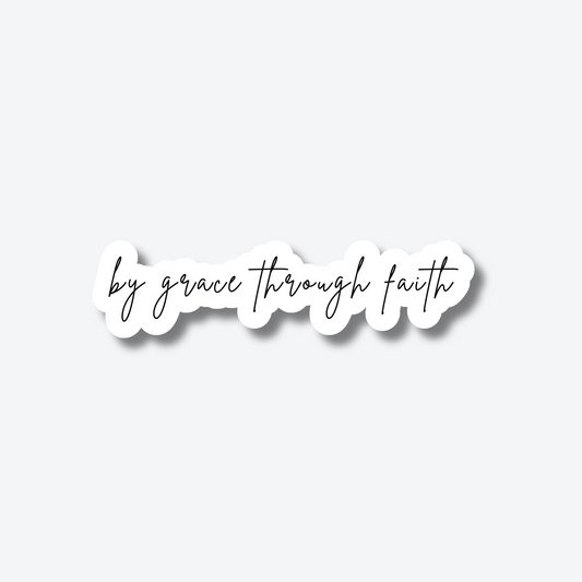 By grace through faith